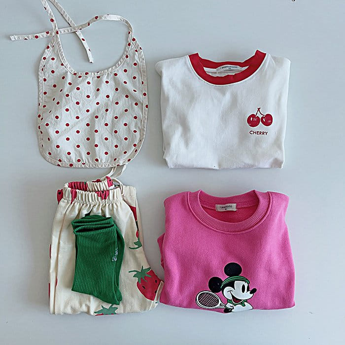 Popochichi - Korean Children Fashion - #littlefashionista - Pochi Mini Cherry Pants