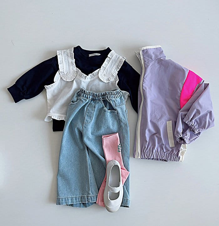 Popochichi - Korean Children Fashion - #prettylittlegirls - Pochi Roll-up Jeans - 5