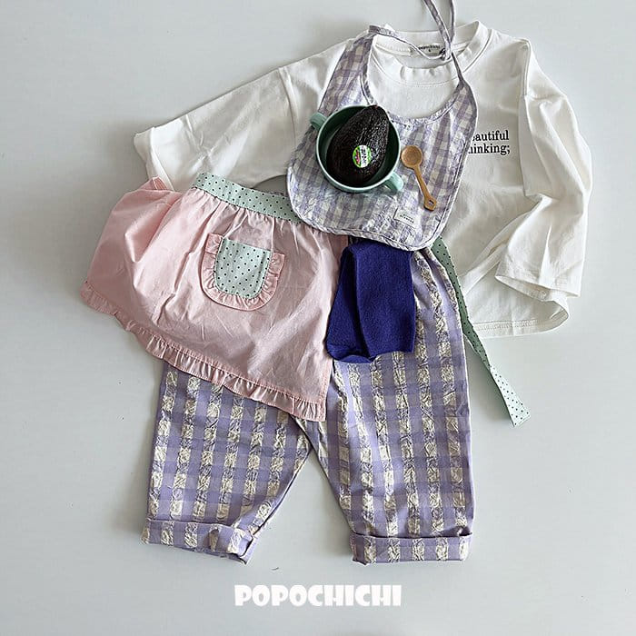 Popochichi - Korean Children Fashion - #prettylittlegirls - Check Pants
