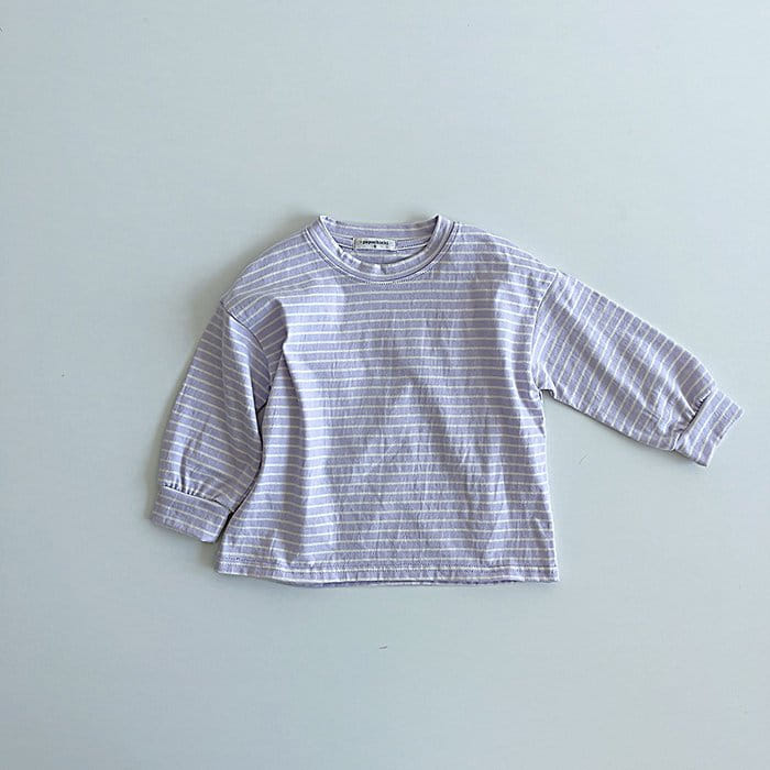 Popochichi - Korean Children Fashion - #prettylittlegirls - Blue Stripes Tee - 12