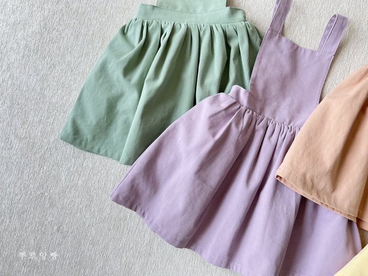 Pourenfant - Korean Children Fashion - #littlefashionista - Shelly Dungarees Skirt - 3