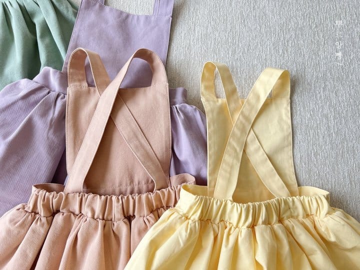 Pourenfant - Korean Children Fashion - #minifashionista - Shelly Dungarees Skirt - 5