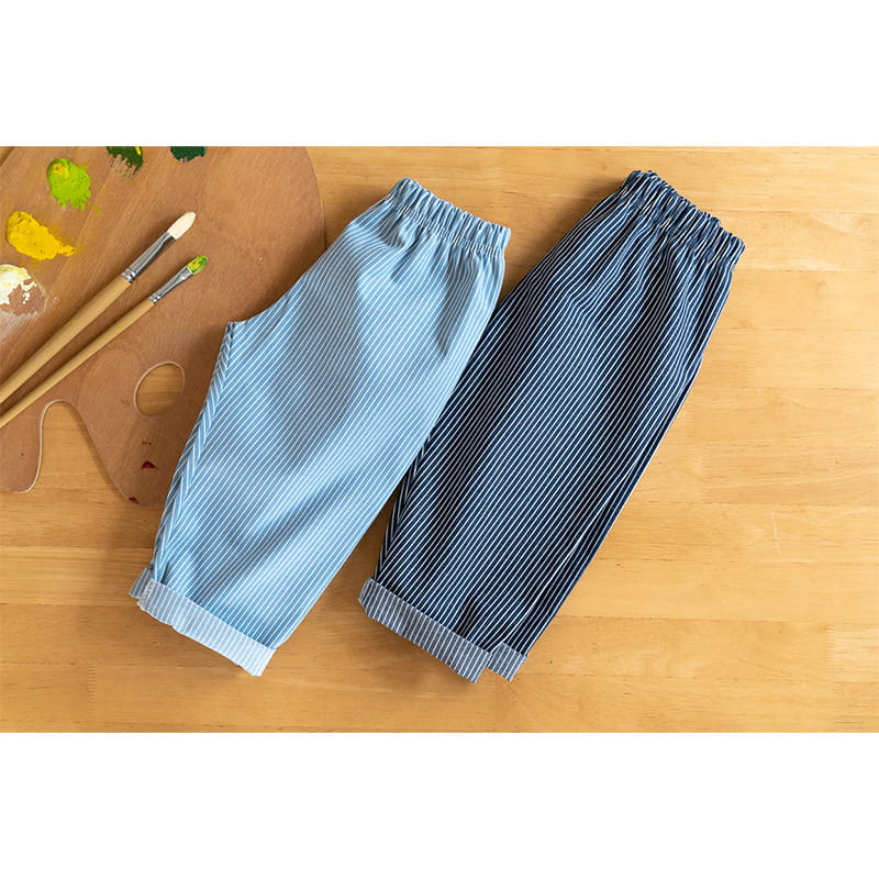 Raykids - Korean Children Fashion - #childrensboutique - Denim Stripes Pants