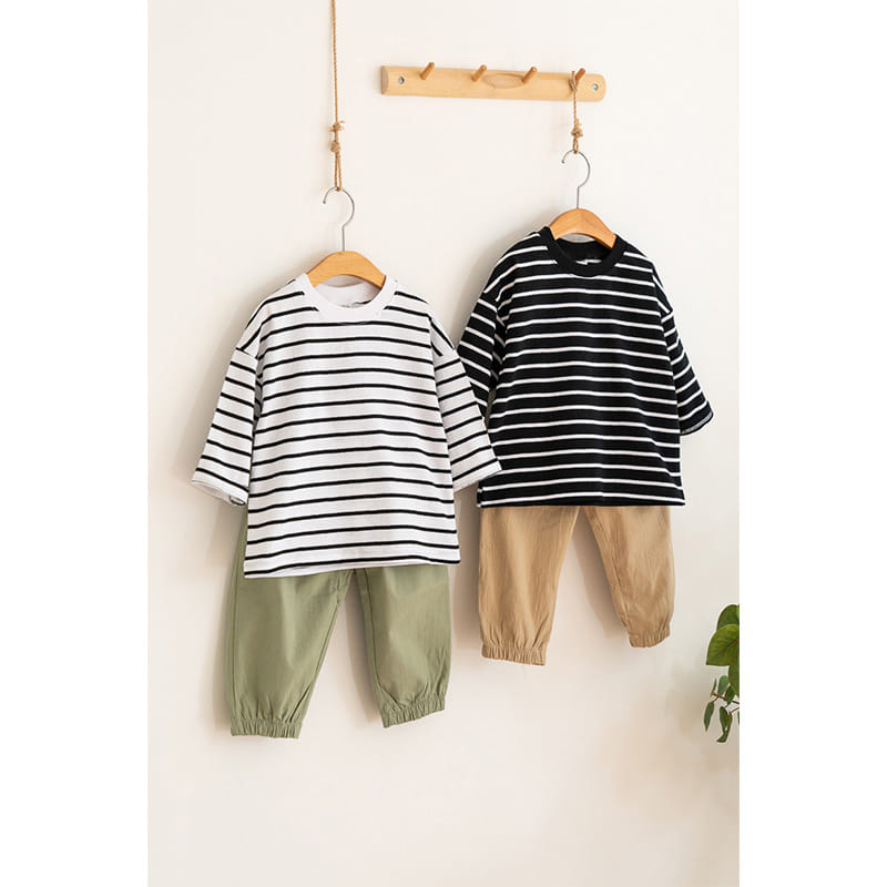 Raykids - Korean Children Fashion - #designkidswear - Mono Stripes Tee