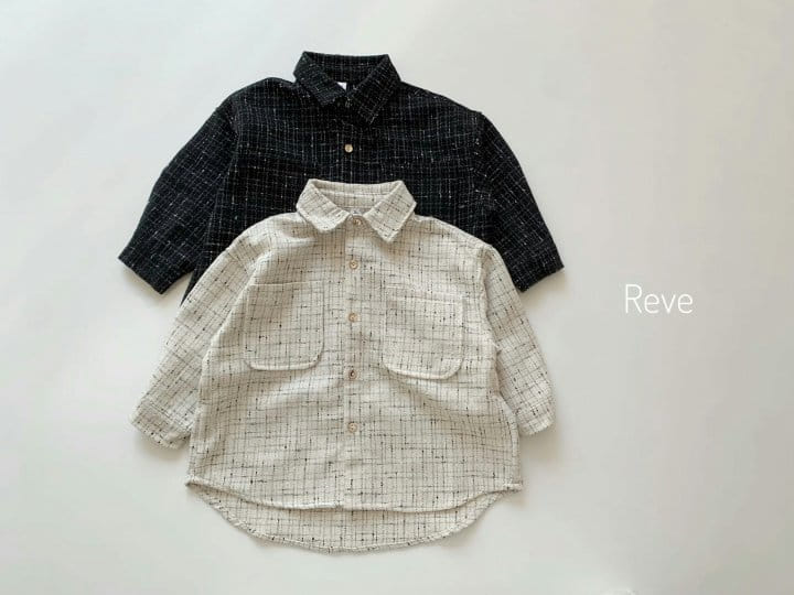 Reve Kid - Korean Children Fashion - #stylishchildhood - Pocket Twid Over Fit Shirt