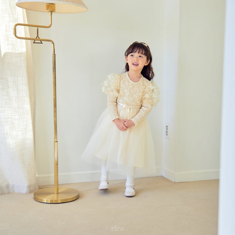 Rica - Korean Children Fashion - #childofig - Butter Flower One-piece - 3