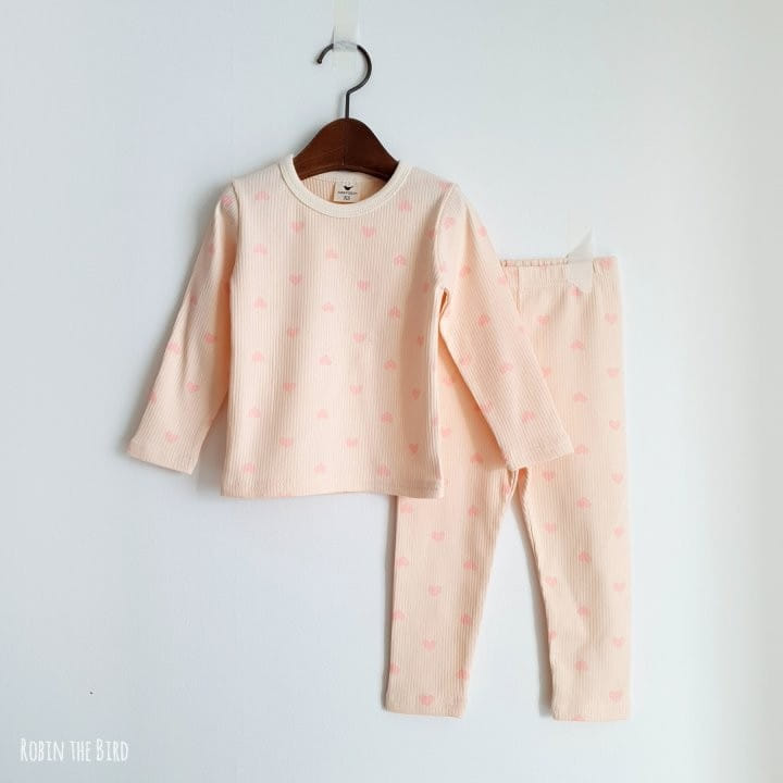 Saerobin - Korean Children Fashion - #discoveringself - Heart Rib Easywear - 2