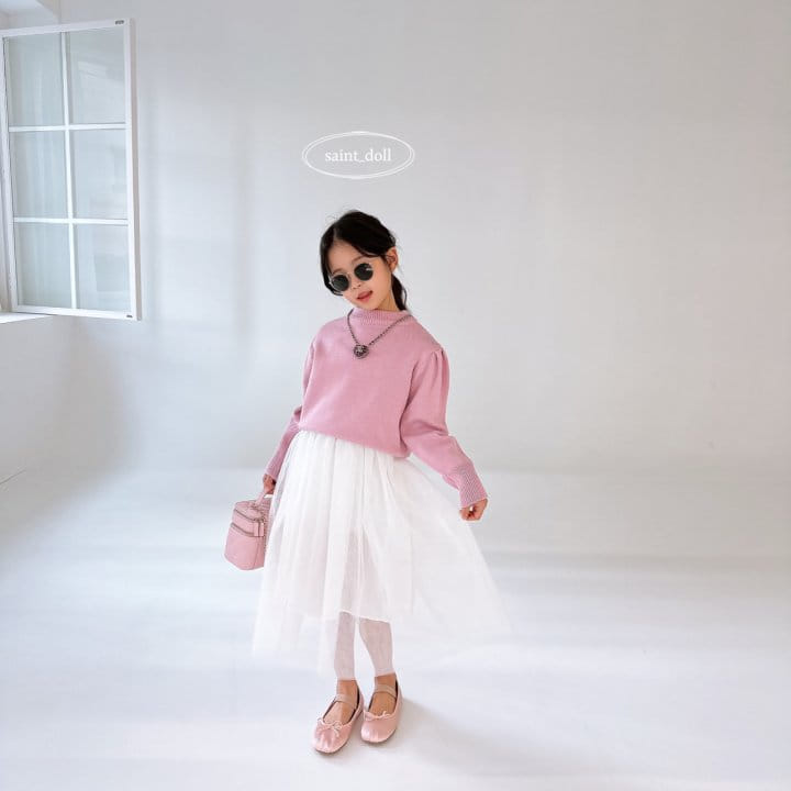 Saint Doll - Korean Children Fashion - #childrensboutique - Puff Knit Tee - 6