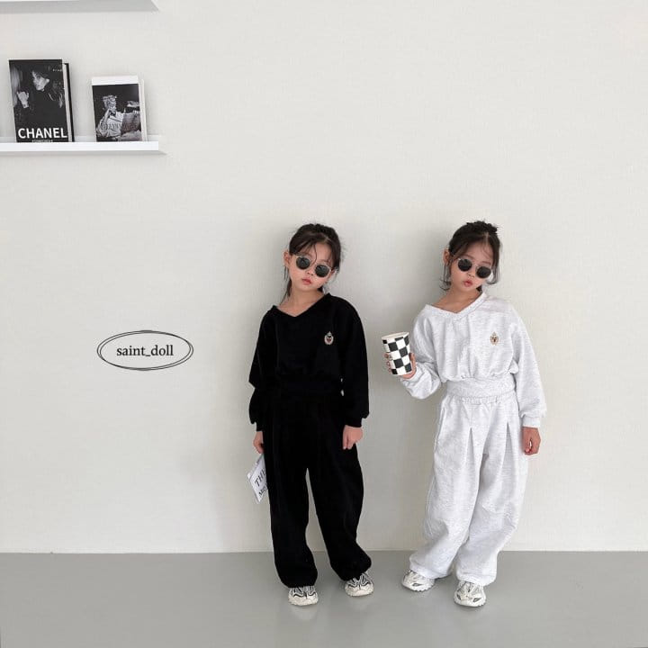 Saint Doll - Korean Children Fashion - #childrensboutique - Simple V Sweatshirt with Mom - 11