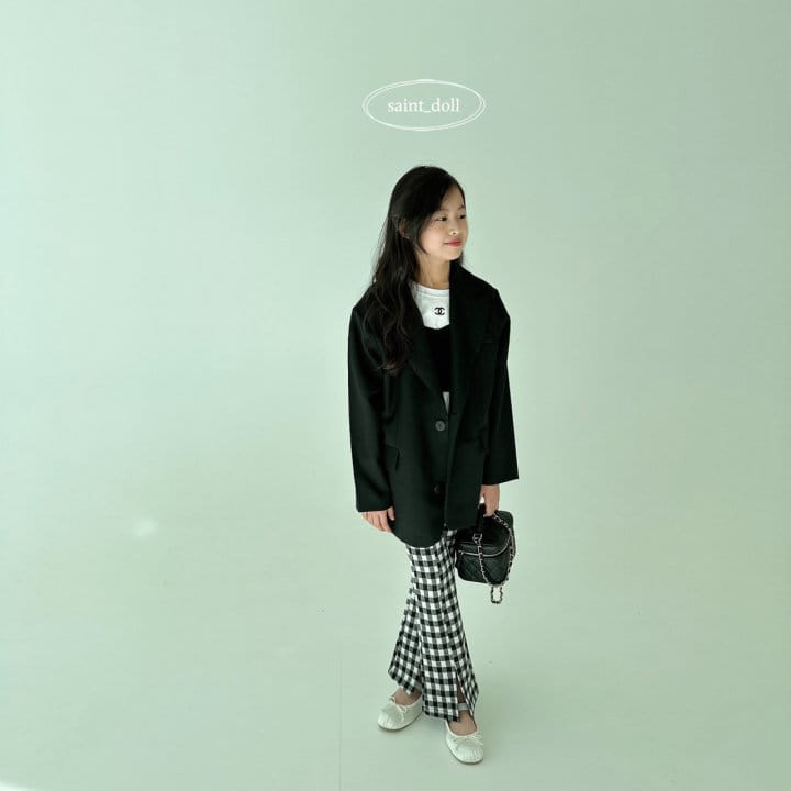 Saint Doll - Korean Children Fashion - #designkidswear - Check Pants - 8