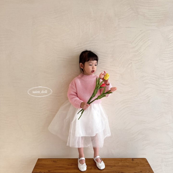 Saint Doll - Korean Children Fashion - #fashionkids - Pastel Knit Tee - 10