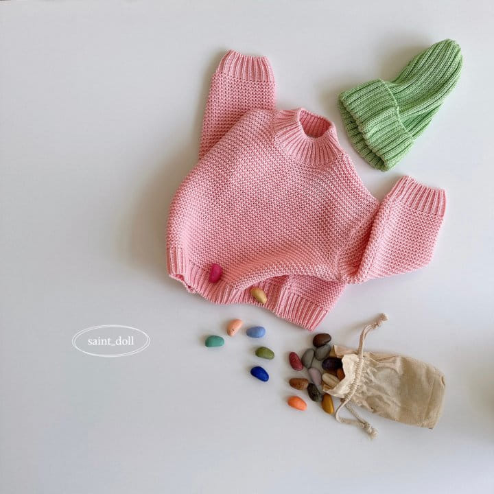 Saint Doll - Korean Children Fashion - #prettylittlegirls - Pastel Knit Tee - 2