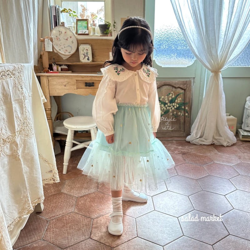 Salad Market - Korean Children Fashion - #fashionkids - Pioni Blouse - 10