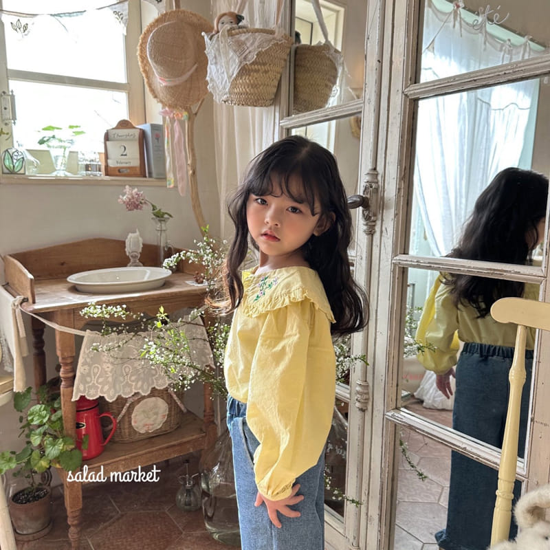 Salad Market - Korean Children Fashion - #kidsshorts - Pioni Blouse - 11