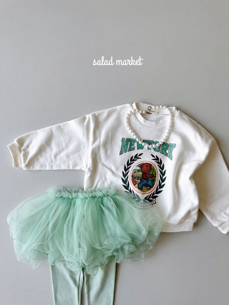 Salad Market - Korean Children Fashion - #littlefashionista - New York Sweatshirt - 3