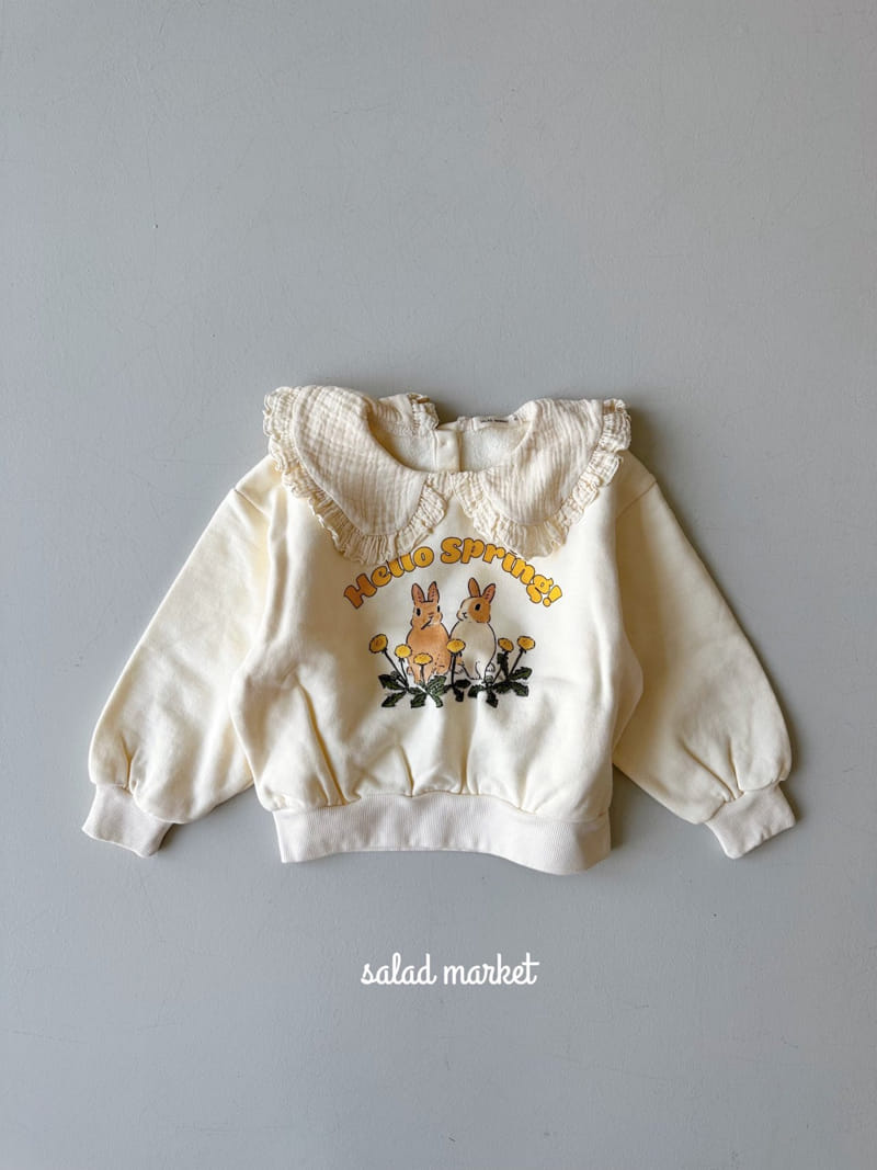 Salad Market - Korean Children Fashion - #prettylittlegirls - Spring Collar Sweatshirt - 5