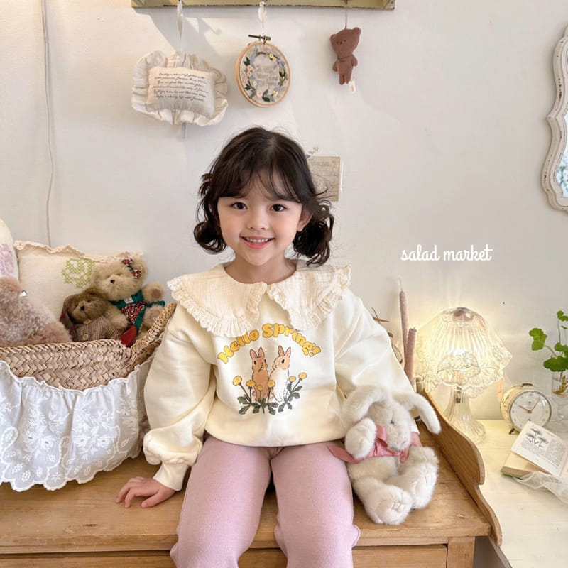 Salad Market - Korean Children Fashion - #todddlerfashion - Spring Collar Sweatshirt - 6