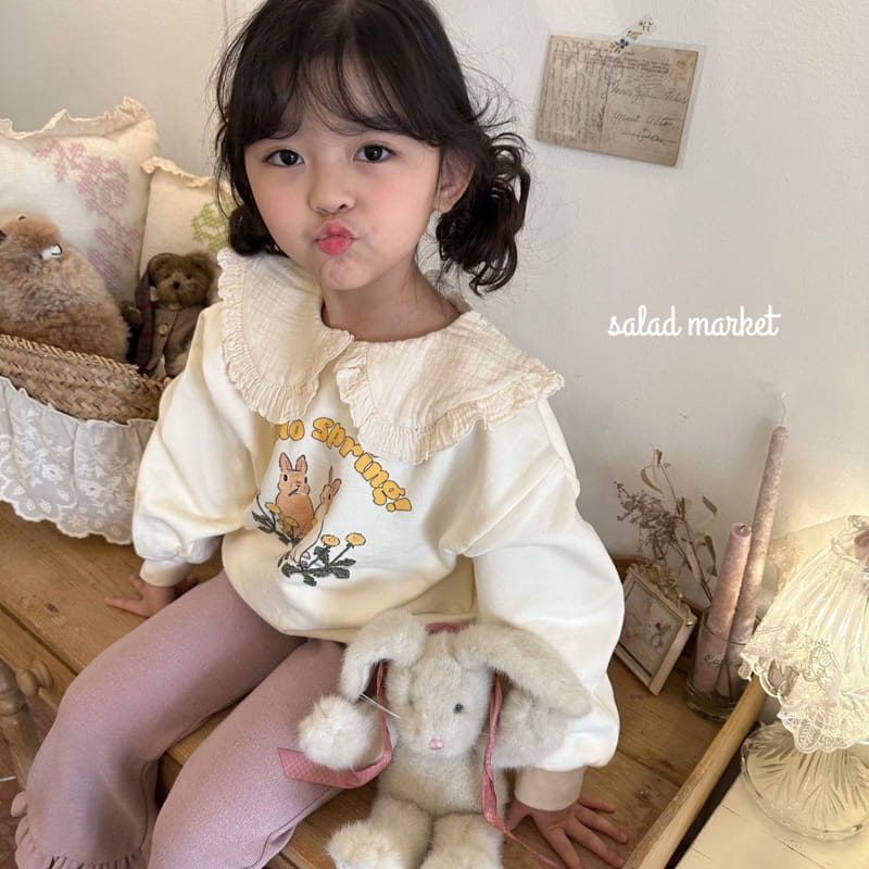 Salad Market - Korean Children Fashion - #toddlerclothing - Spring Collar Sweatshirt - 7