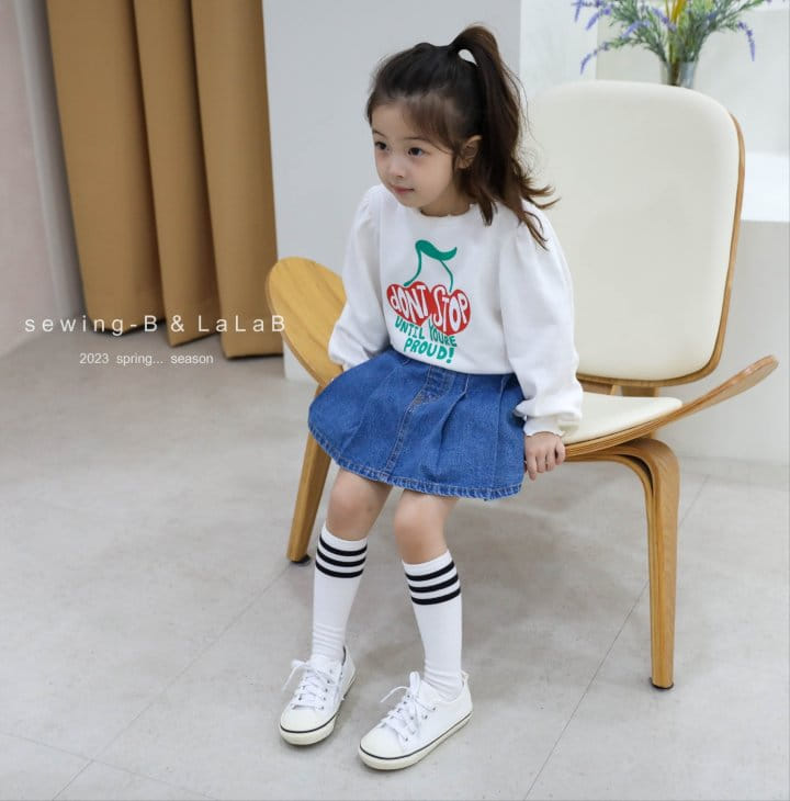 Sewing B - Korean Children Fashion - #Kfashion4kids - Cherry Puff Sweatshirt - 10