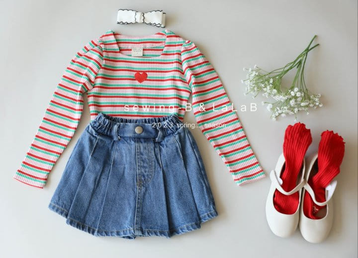 Sewing B - Korean Children Fashion - #childrensboutique - Benny Wrinkle Skirt Jeans - 6