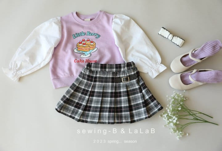Sewing B - Korean Children Fashion - #childofig - Bijou Check Skirt - 4