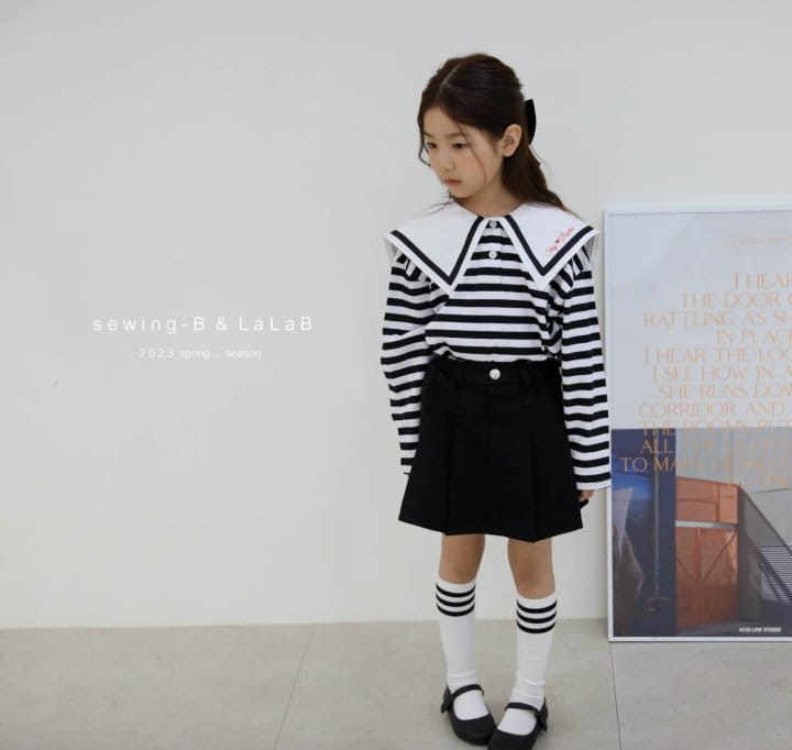 Sewing B - Korean Children Fashion - #designkidswear - Big Collar Tee - 8