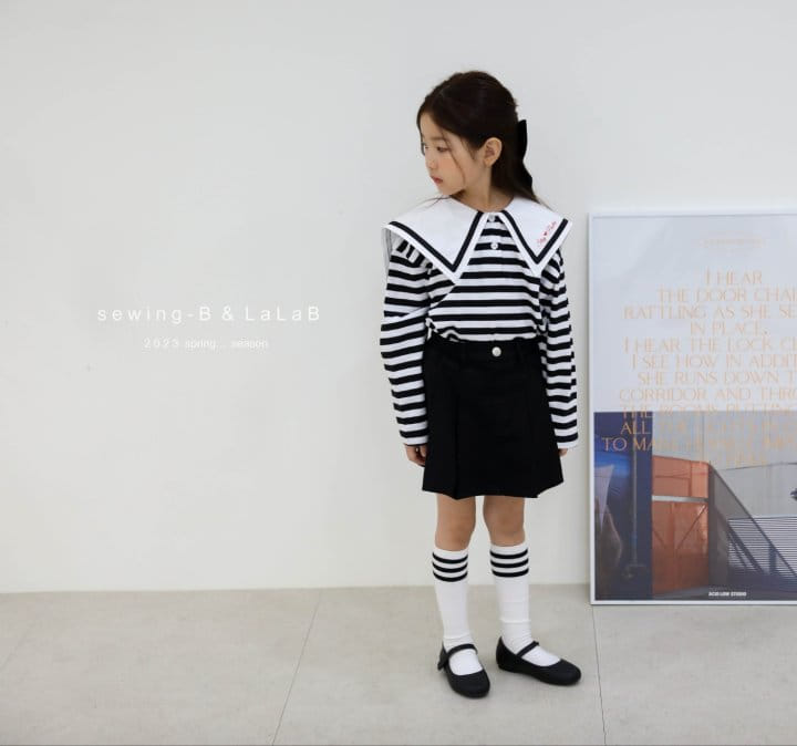 Sewing B - Korean Children Fashion - #discoveringself - Big Collar Tee - 9