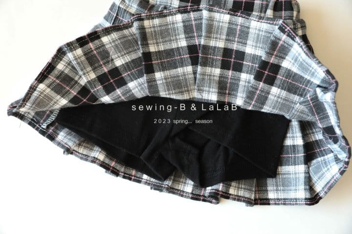 Sewing B - Korean Children Fashion - #fashionkids - Bijou Check Skirt - 7