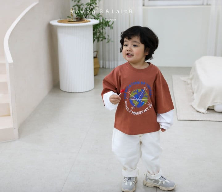 Sewing B - Korean Children Fashion - #kidsshorts - Earth Tee - 8
