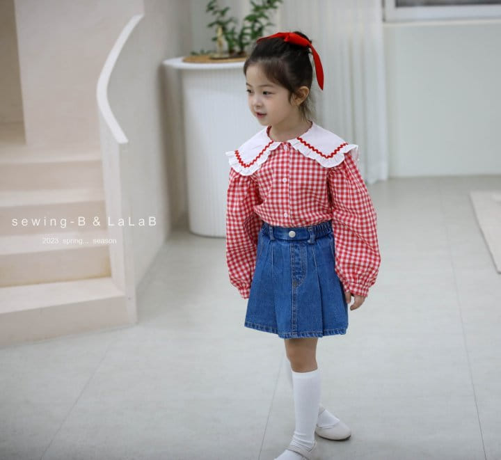 Sewing B - Korean Children Fashion - #kidsstore - Benny Wrinkle Skirt Jeans - 11