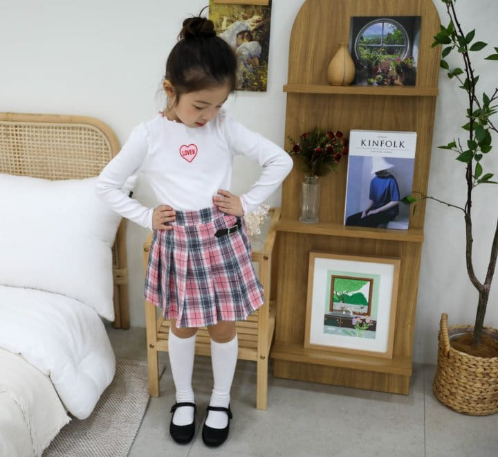 Sewing B - Korean Children Fashion - #kidsstore - Bijou Check Skirt - 9