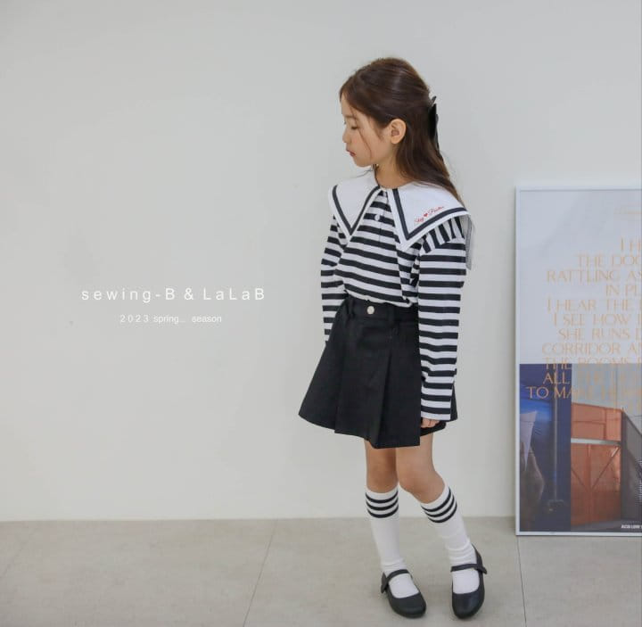 Sewing B - Korean Children Fashion - #kidsstore - Big Collar Tee - 12