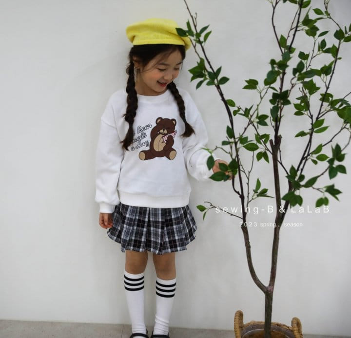 Sewing B - Korean Children Fashion - #kidzfashiontrend - Bijou Check Skirt - 10