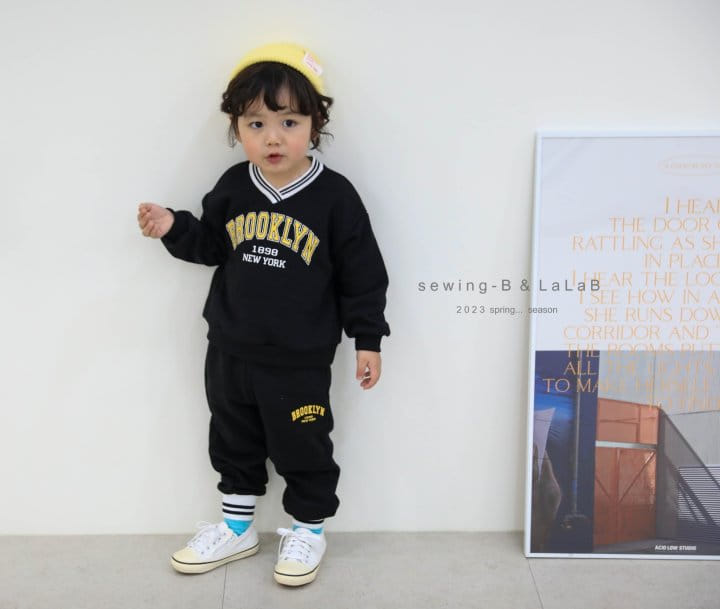 Sewing B - Korean Children Fashion - #littlefashionista - Piping Top Bottom Set - 3