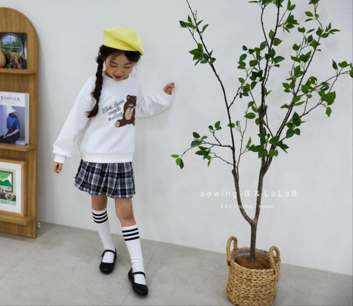 Sewing B - Korean Children Fashion - #littlefashionista - Bijou Check Skirt - 12
