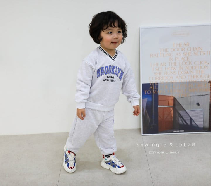 Sewing B - Korean Children Fashion - #littlefashionista - Piping Top Bottom Set - 4