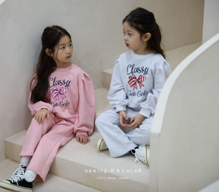 Sewing B - Korean Children Fashion - #minifashionista - Ribbon Top Bottom Set - 8