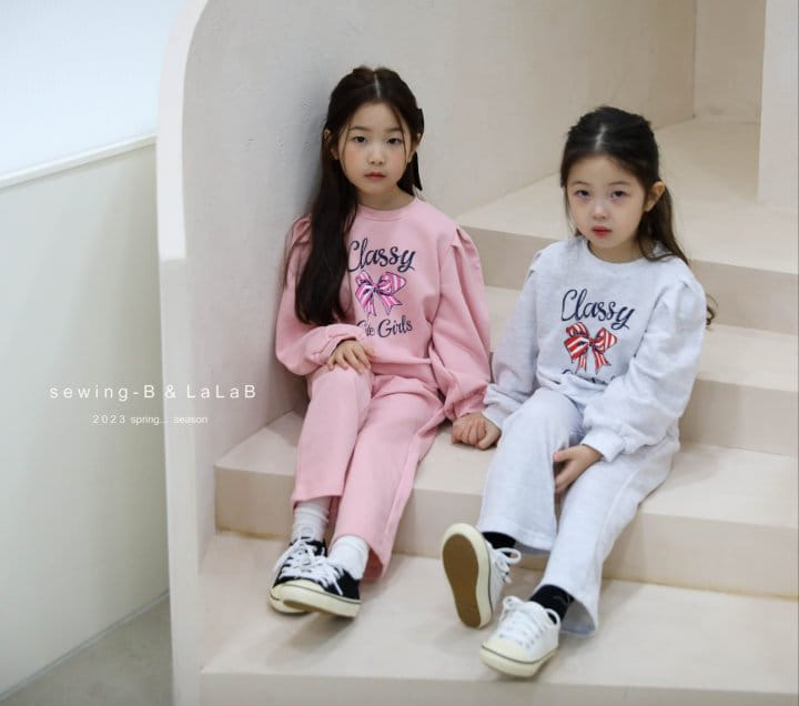 Sewing B - Korean Children Fashion - #prettylittlegirls - Ribbon Top Bottom Set - 9