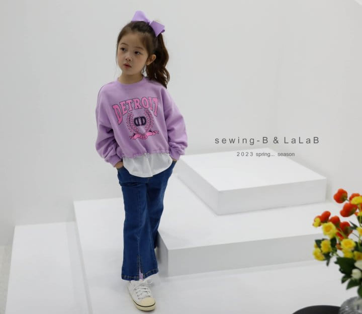 Sewing B - Korean Children Fashion - #prettylittlegirls - Layered Sweatshirt - 6