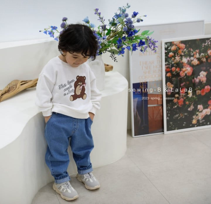 Sewing B - Korean Children Fashion - #stylishchildhood - Bear Sweatshirt - 7