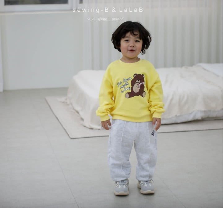 Sewing B - Korean Children Fashion - #toddlerclothing - Bear Sweatshirt - 6