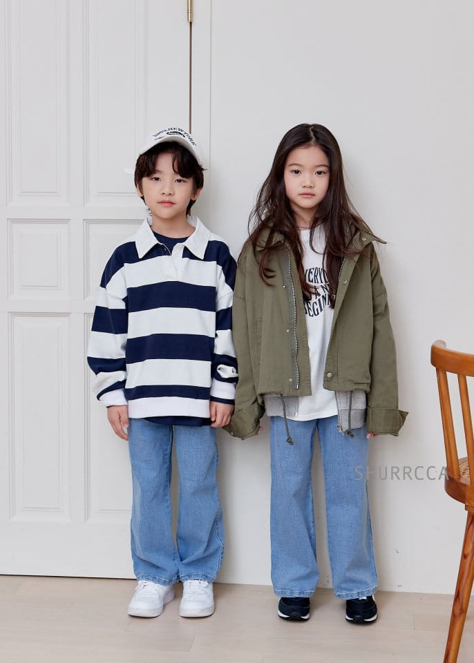 Shurrcca - Korean Children Fashion - #discoveringself - 102 Wide Jeans - 12