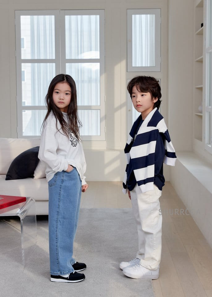 Shurrcca - Korean Children Fashion - #kidzfashiontrend - White Jeans - 3