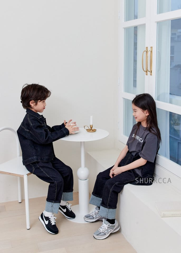 Shurrcca - Korean Children Fashion - #minifashionista - Real Roll-up Jeans - 8