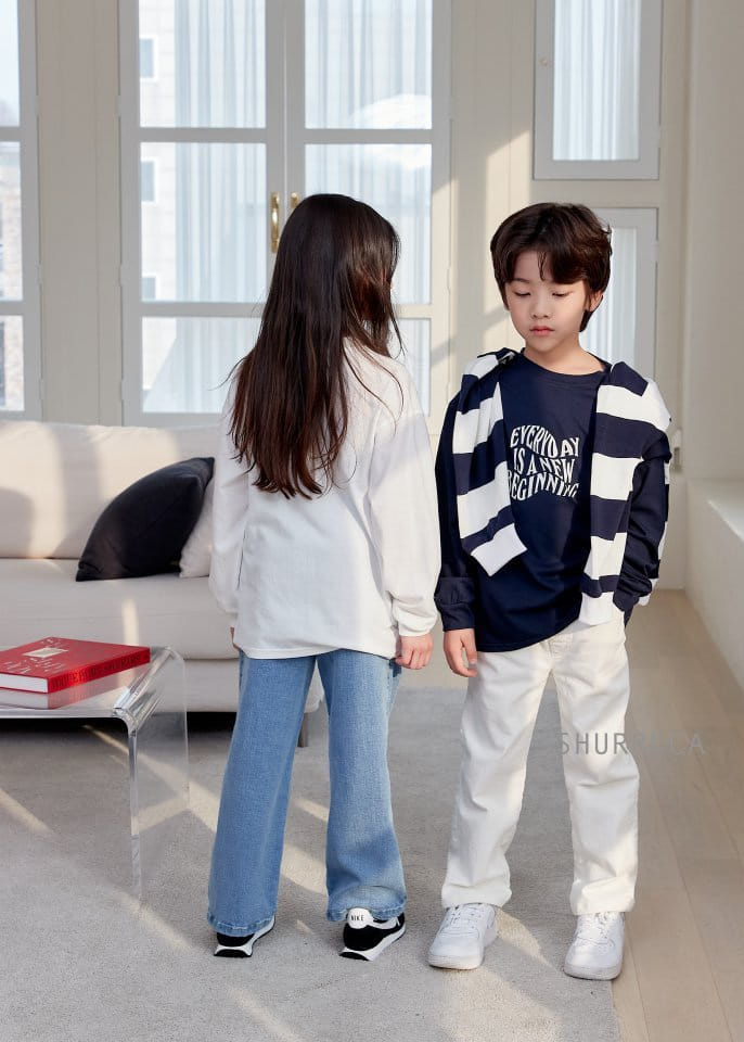 Shurrcca - Korean Children Fashion - #minifashionista - White Jeans - 7