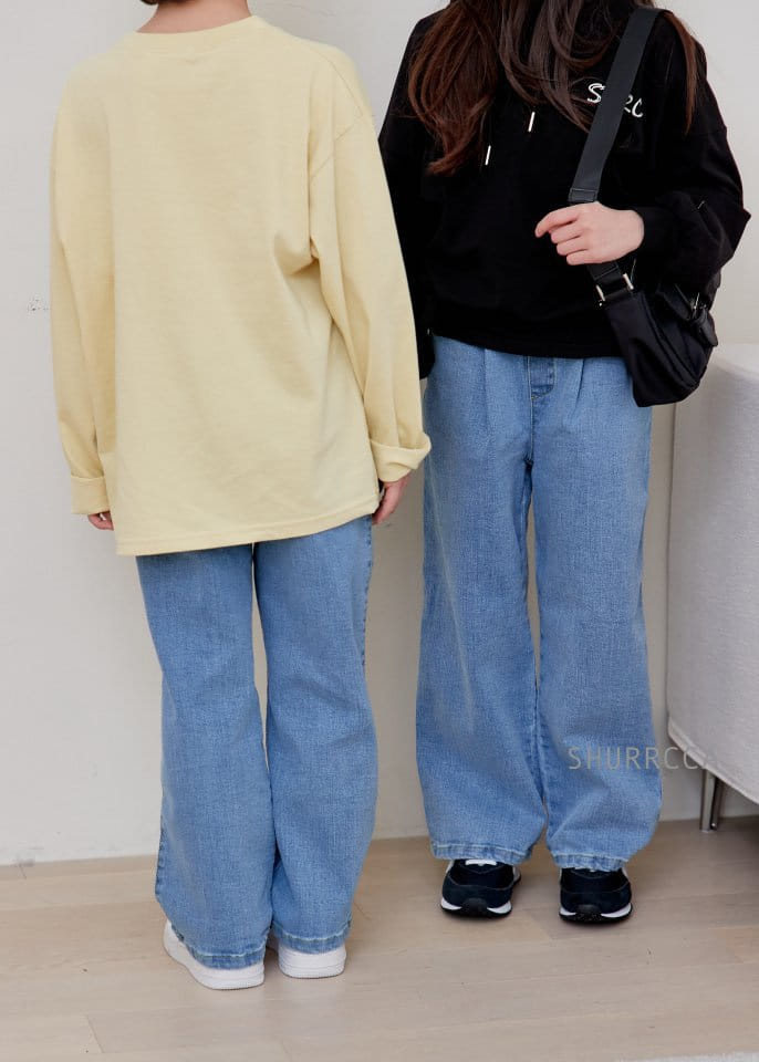 Shurrcca - Korean Children Fashion - #todddlerfashion - 102 Wide Jeans - 6