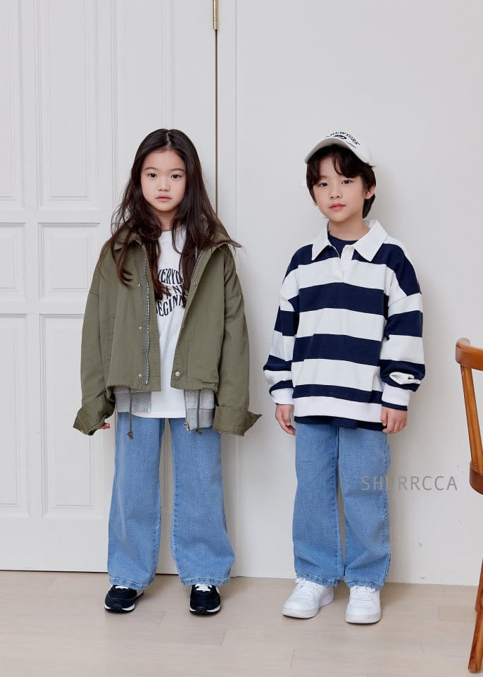 Shurrcca - Korean Children Fashion - #toddlerclothing - 102 Wide Jeans - 7