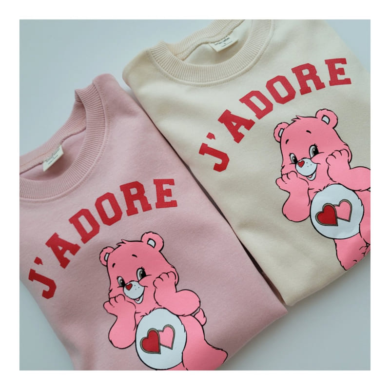 Small Label - Korean Children Fashion - #childofig - Pink Bear Sweatshirt - 10