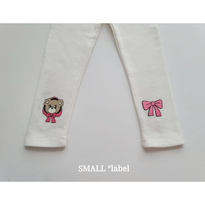 Small Label - Korean Children Fashion - #fashionkids - Ribbon Bear Leggings - 6
