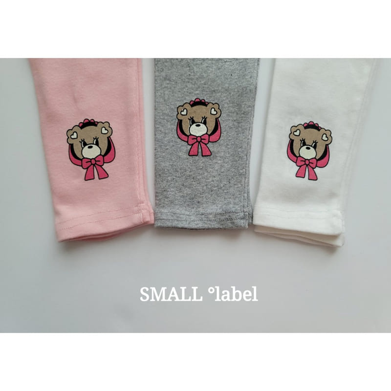 Small Label - Korean Children Fashion - #kidzfashiontrend - Ribbon Bear Leggings - 9